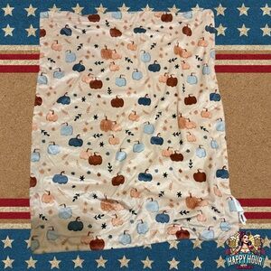 Baby Blanket My Little Pumpkin Pumpkins Leaves Soft Plush 30X40 Pre Owned